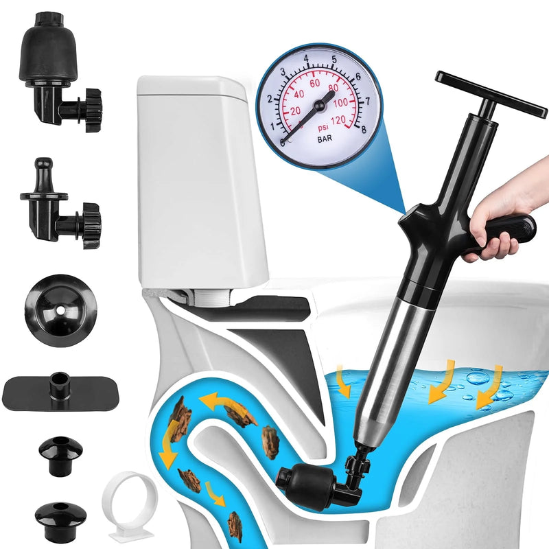 Desentupidor de Vaso Sanitário com Pressão de Ar